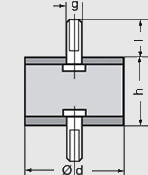 Trillingsdemper type A schematisch